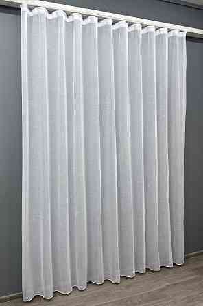 Тюль VR-Textil 115т Льон однотонний Білий 200х250 см (43-104) Київ