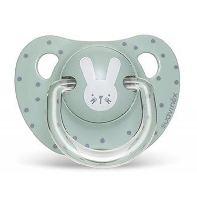 Пустышка Suavinex Hygge анатом. Уютные истории 18+ мес. бирюзовый зайчик (306580) Винница - изображение 1