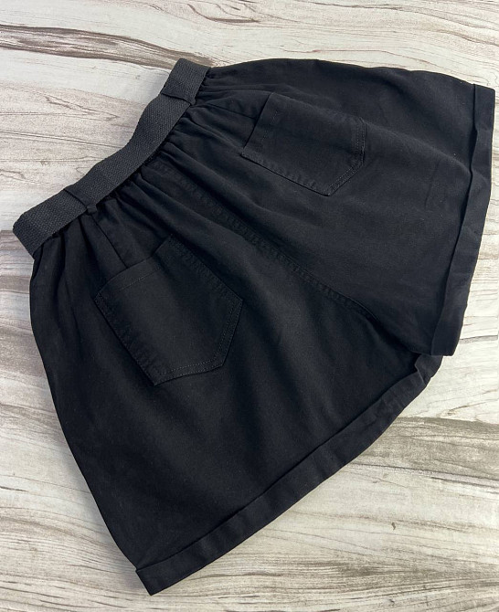 Шорти жіночі A-N 5701 мом на резинке з ременем короткі чорні, чорний, M, M, 80 см, 105 см Київ - фото 14