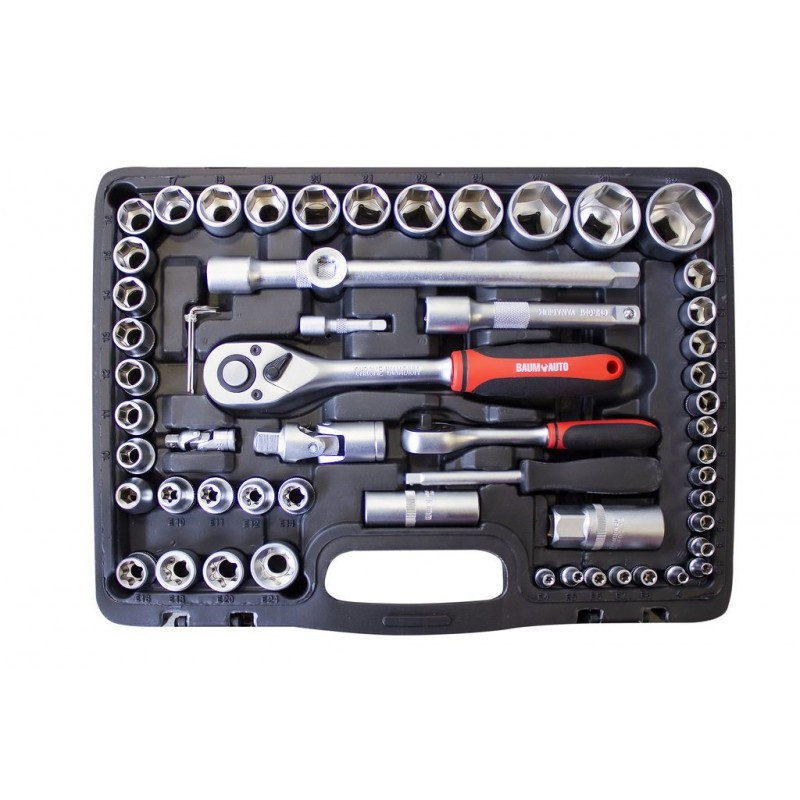 Набір інструментів 108пр. 1/2", 1/4" (6гр.) (4-32 мм) Baum Auto BM-41082-5 Одеса - фото 3