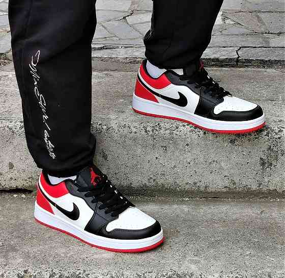Кроссовки Nike Jordan Белые Мужские Джорданы Красные Найк (размеры: 41,42,43,44,45) Видео Обзор Днепр