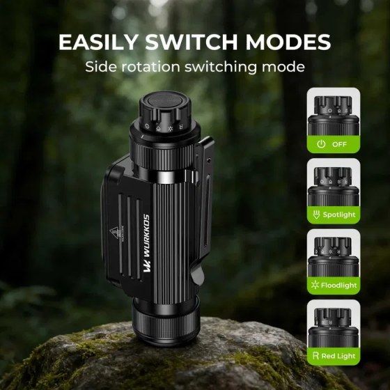 Налобний ліхтар Wurkkos HD17 SST40 2500 лм 220 м Magnet EDC USB-C АКБ 3000 mAh (червоне світло) Вінниця