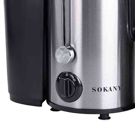 Соковижималка шнекова електрична з чашею Sokany SK-4000 800 Вт Чорна Київ