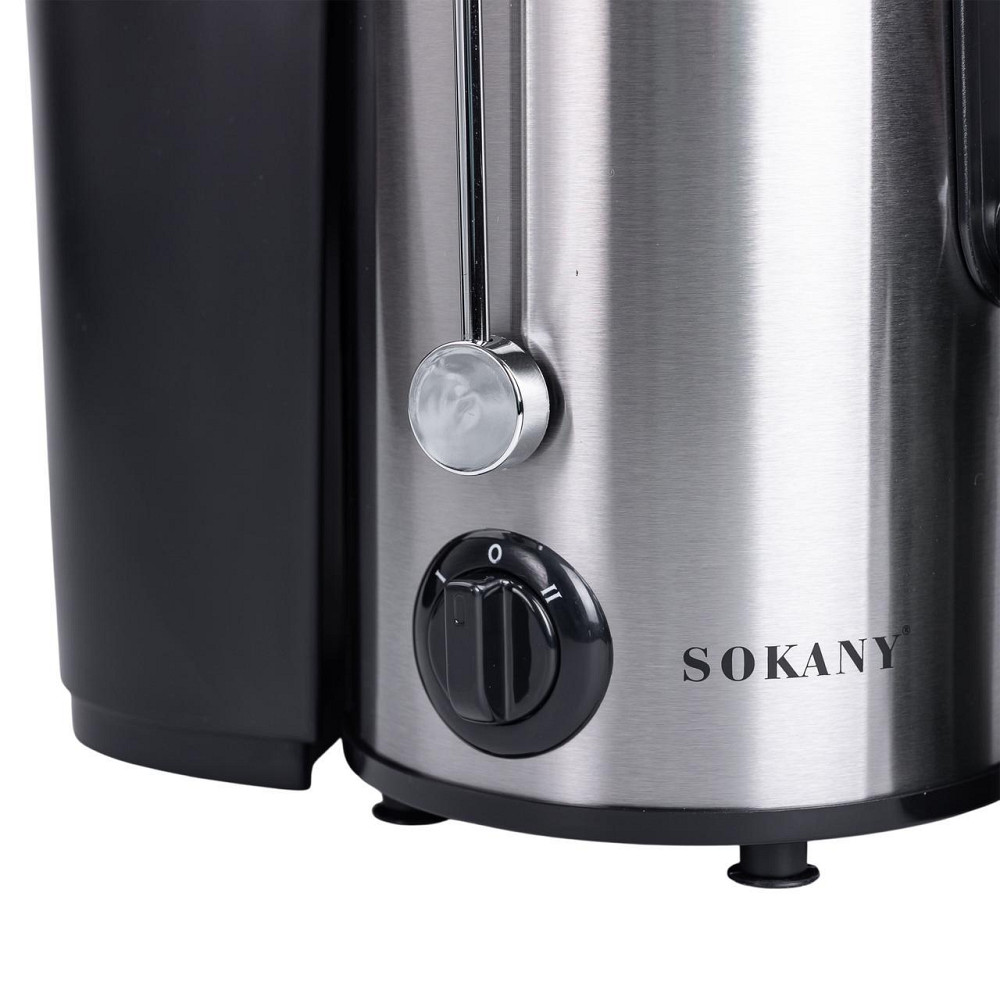 Соковижималка шнекова електрична з чашею Sokany SK-4000 800 Вт Чорна Київ - фото 6