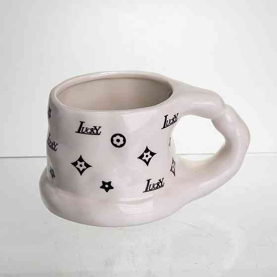 Yiwu Чашка порцелянова 500 (мл) оригінальна кружка на подарунок чашка для чаю та кави Чорний FM Коломия