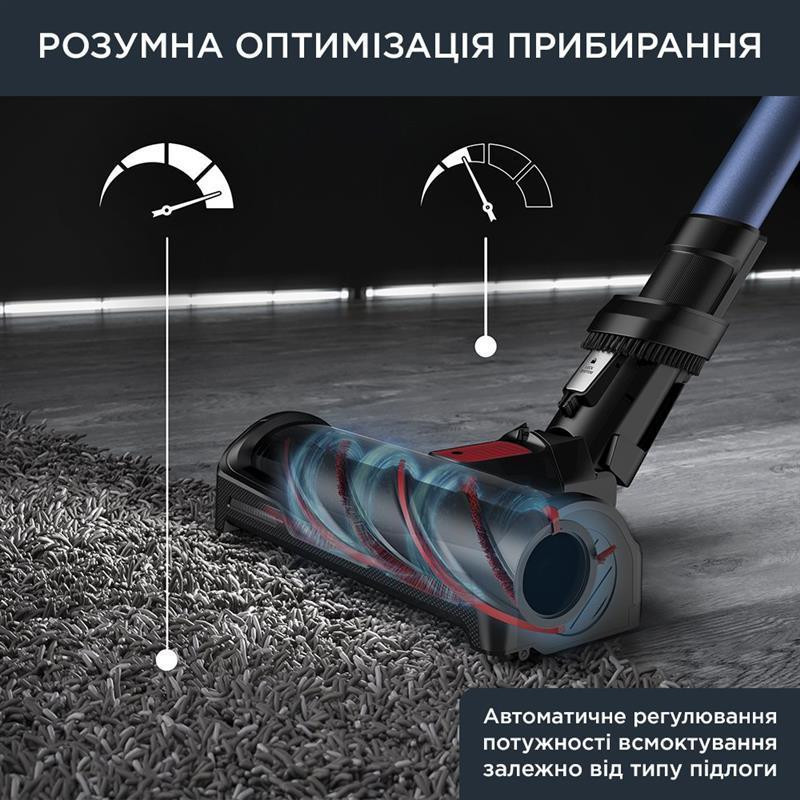 Аккумуляторний пилосос Rowenta X-Force Flex 12.60 Aqua RH98C0WO чорний/синій Харків - фото 7