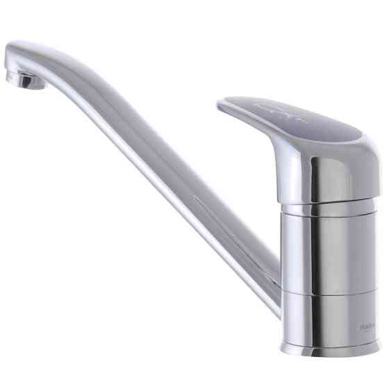 Смеситель для кухни Haiba Magic 004 с синей ручкой (HB0664) Киев