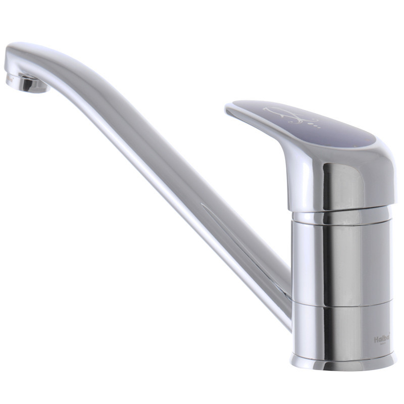 Змішувач для кухні Haiba Magic 004 з синьою ручкою (HB0664) Київ - фото 2