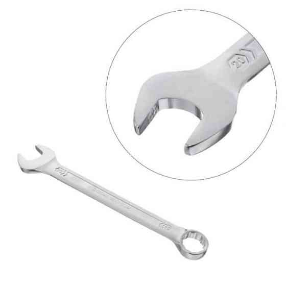 Ключ комбінований, 20 мм, Cr-V, покриття: сатин-хром, DIN3113, STORM INTERTOOL XT-1020 Київ