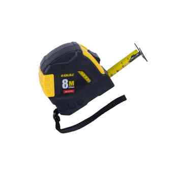 Рулетка 8м x 25мм обрезиненная, стопор полотна Мукачево