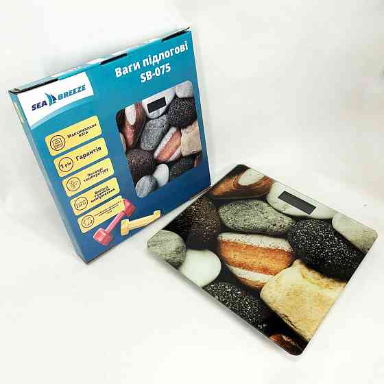 Весы домашние электронные SeaBreeze SB-075 180 кг, Весы стекло бытовые домашние KF-10 Львов