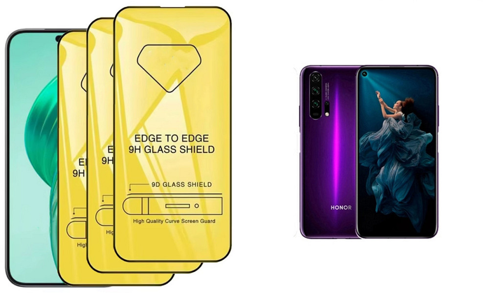 Защитное стекло DefenzoGlass для Honor 20 Pro – двойная прочность Киев - изображение 1