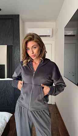 Женский повседневный костюм двойка: кофта и штаны велюр Одесса