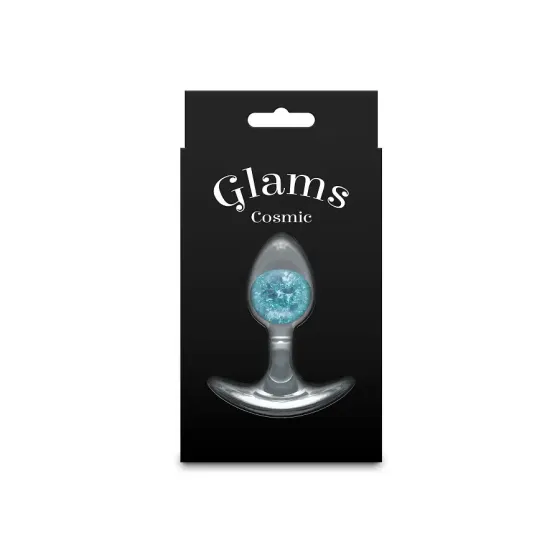 Анальна пробка NS Novelties Cosmic Glams - Small - Blue Львов