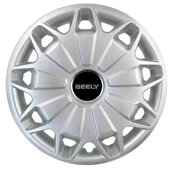 Автомобильные модельные колпаки R15 Geely 338 4шт, SJS, серебристые Киев