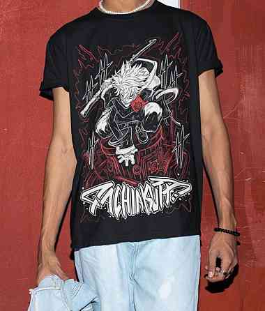 Футболка для мальчика аниме Гакхиакута Томе Джапанесе Танкобон оверсайз (рост от 165 до 180 ) Черний AnimeJ0893m Днепр