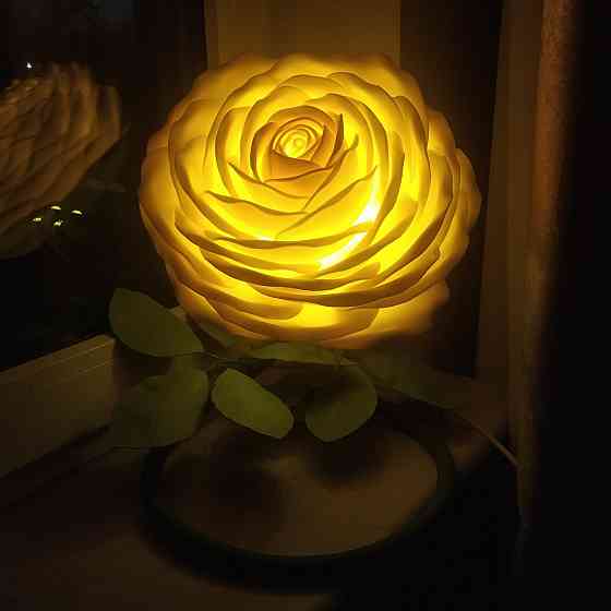 Світильник-нічник "Лімонна троянда" Дніпро