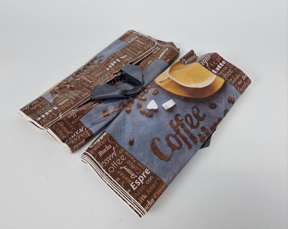 Пакет із петльовою ручкою спр п "Кофі Тайм" (38х42+3) 90 мк ДПА (50 шт) Харків - фото 2