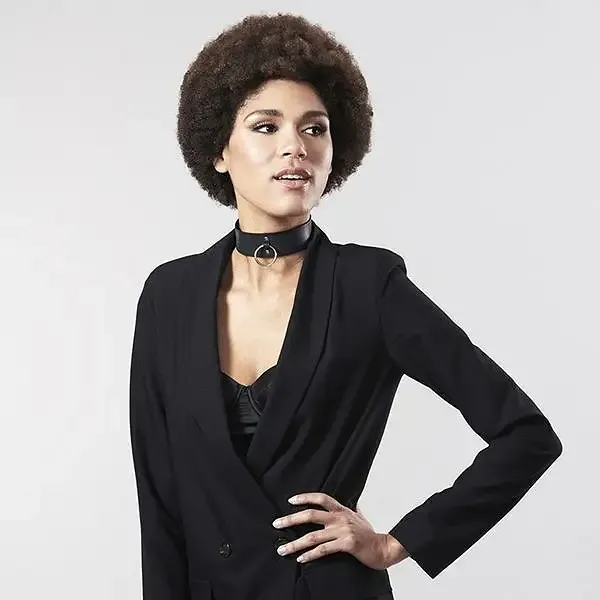 Чокер Bijoux Indiscrets MAZE – Wide Chocker Black Львів - фото 7