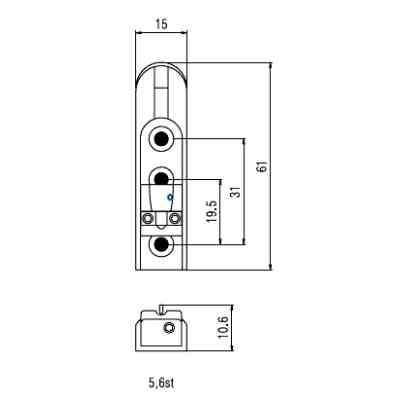 Бридж для гитары Paxphil BB214 Chrome Винница