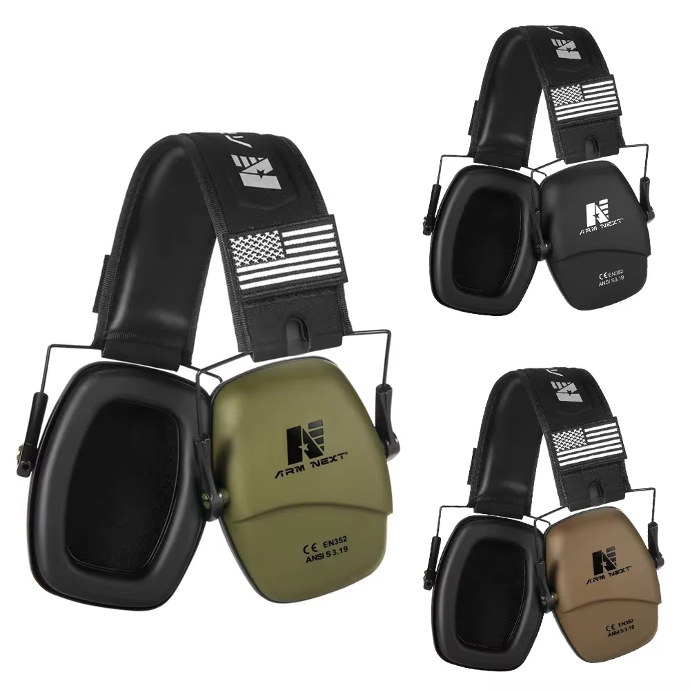 Тактические наушники для стрельбы с шумоподавлением,Arm Next,Коричневые SBR Киев - изображение 2
