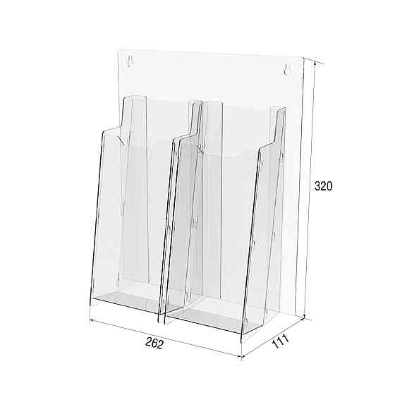 Стенд EKOSTAR під єврофлаєр 100х210мм 2 кишені Київ