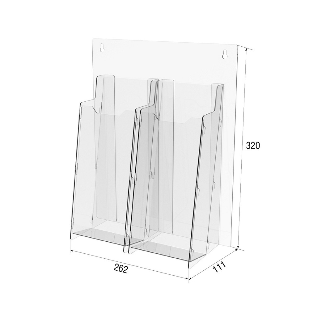 Стенд EKOSTAR під єврофлаєр 100х210мм 2 кишені Київ - фото 3