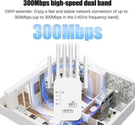 Мощный Wi-Fi ретранслятор 2.4G с 6 антеннами / маршрутизатор / усилитель вай фай сигнала Коломия