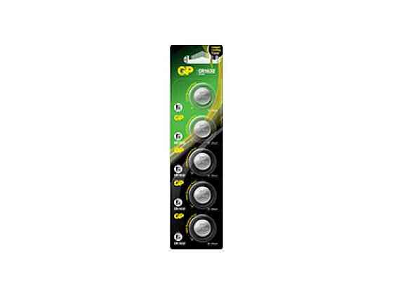 Батарейка литиевая CR1632 Lithium Button Cell 3.0V 7U5 5шт (блистер) ТМ GP Киев