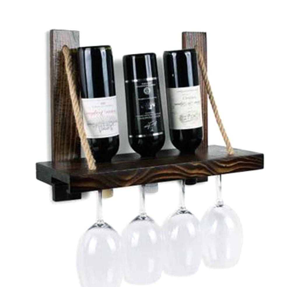 Настенная винная полка 