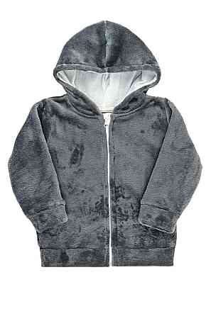 Куртка детская, серая велсофт топ Крохатушка одяг 92 Киев