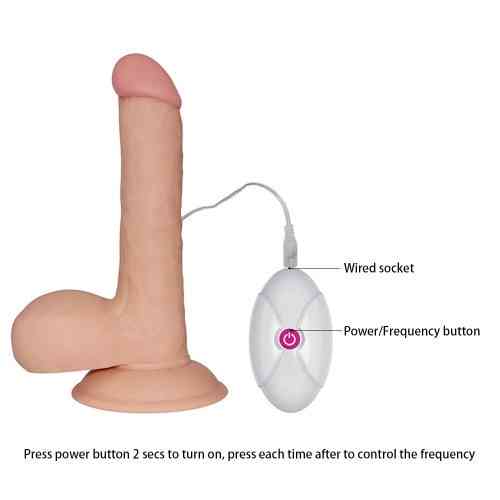 Реалистичный вибратор - The Ultra Soft Dude Vibrating 7.5