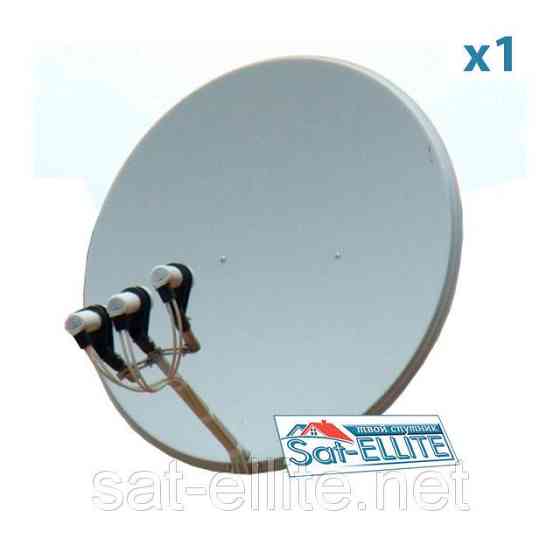 Базовый комплект для 2-х ТВ на 3 спутника - для самостоятельной установки Вінниця