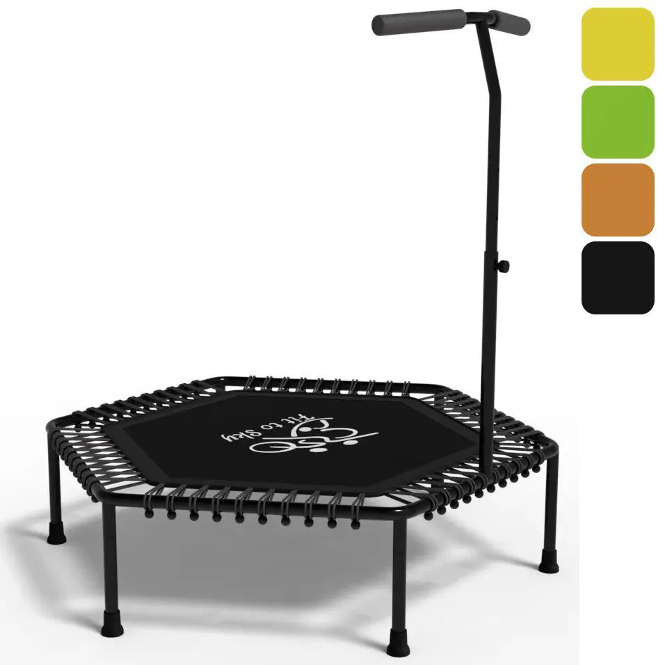 Батут спортивный домашний FitToSky 127 см с ручкой для фитнеса Киев - изображение 1