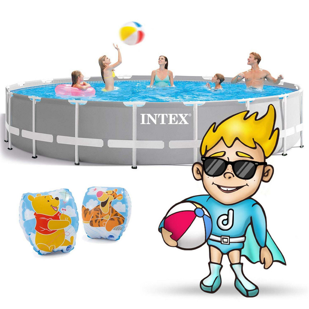 Басейн каркасний 21в1 INTEX 26732, 549 х 122 см, сірий Київ - фото 2