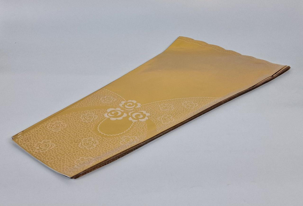 Конусне паковання під квіти h80/18низ/42верх метал золото (100 шт.) візерунок146 (6) (100 шт) Харків - фото 1