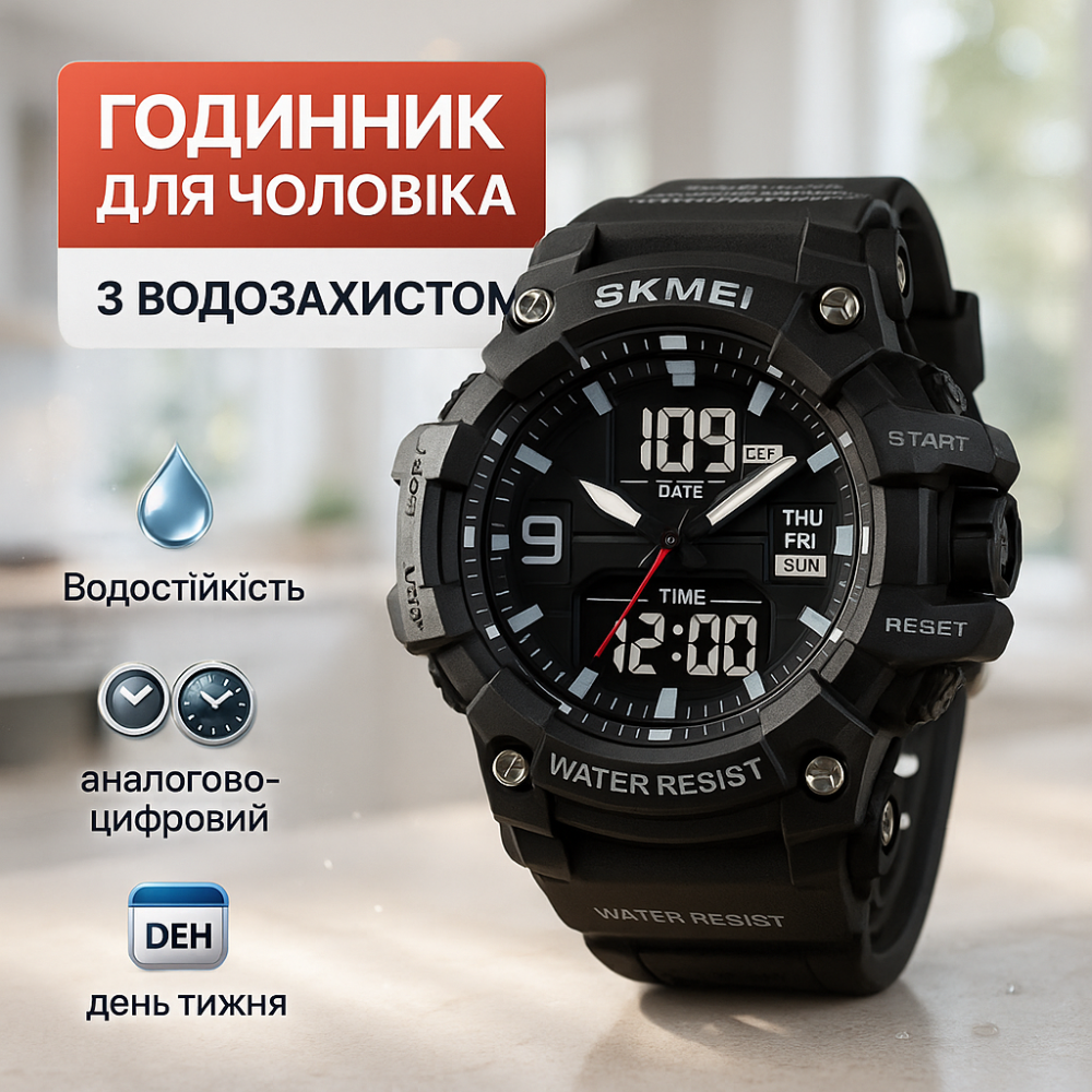 Брендовий чоловічий годинник, Військовий годинник з секундоміром для кемпінгу та відпочинку NI-79 Львів - фото 7