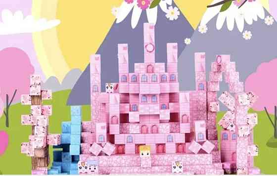 Конструктор магнитный майнкрафт, розовый конструктор, Minecraft. Харьков