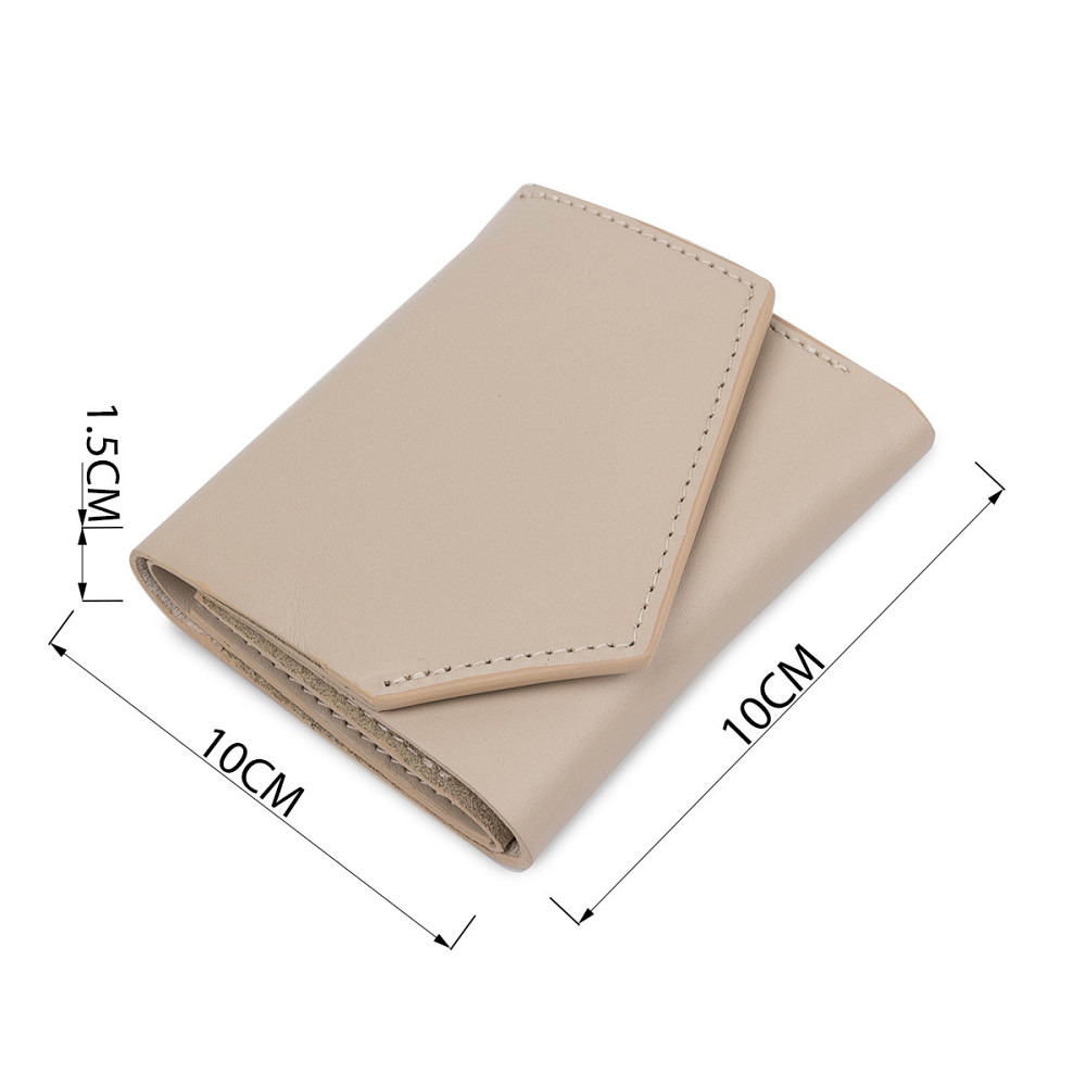 Женское компактное кожаное портмоне GRANDE PELLE 11520 Бежевый Киев - изображение 3