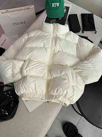 Жіноча стильна повсякденна  куртка на біо-пуху плащівка лаке Одеса