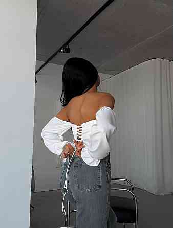 Женский стильный базовый корсет костюм Lux,регилин Молочный, 44 Одесса