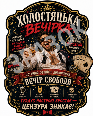 Этикетки на бутылку для мальчишника, наклейки на алкоголь на холостяцкую вечеринку, именной подарок для друга Одесса