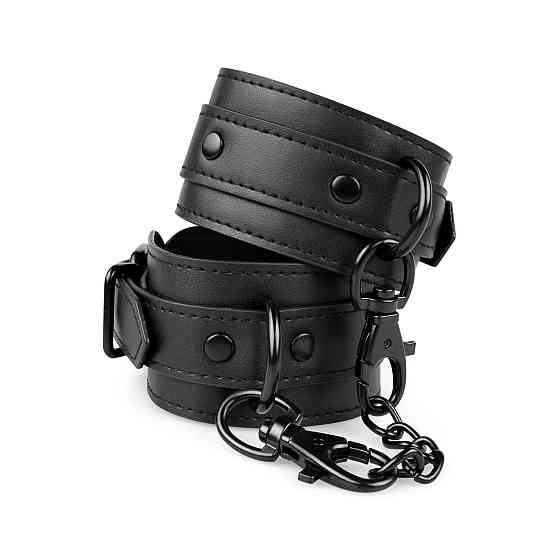 Поножі Bedroom Fantasies: Faux Leather Ankle Cuffs, чорні Sex Aura Київ
