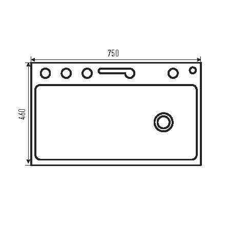 Мийка Zerix ZH7546-SET-01 NANO-BLACK з вбудованим змішувачем   ( ZM5575 ) 20320 Харків