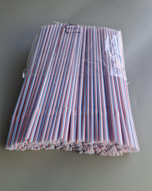 Трубочка для напоїв з вигином d4.8 24см Смуга (200 шт) Харків - фото 2