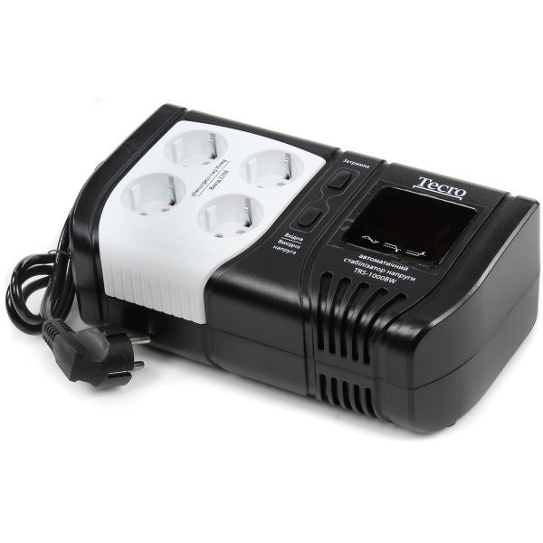 Стабілізатор напруги Tecro TRS-1000BW чорний з білим Харків - фото 1