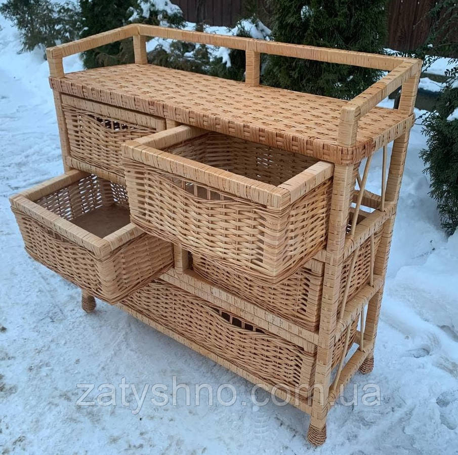 Комод  из лозы на 5 шухляд Киев - изображение 8