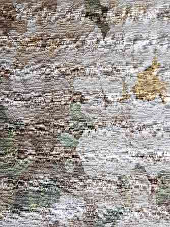 Шпалери вінілові на флізелін Rasch Riva 1.06х10 квіти піони коричневі, бежеві білі зелені 972412 Київ