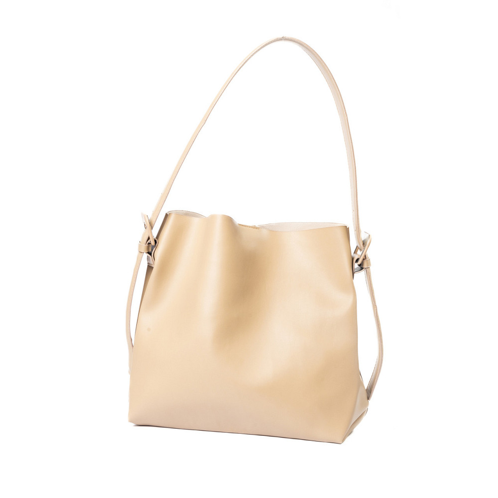 Сумка жіноча на плече містка стильна зі штучної шкіри, Бежевий Кам'янець-Подільський - фото 2