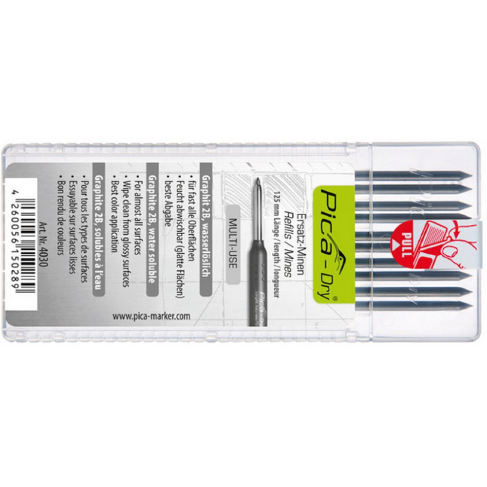 Набір маркувальний Pica Dry 3030+Pica Big Dry Longlife 6060+Pica Visor 990/40+запасні жала 4030,6045 Master-Set Carpenter (55030) Одеса - фото 7